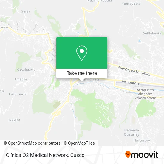 Clínica O2 Medical Network map