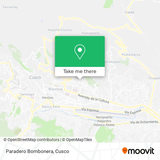 Paradero Bombonera map