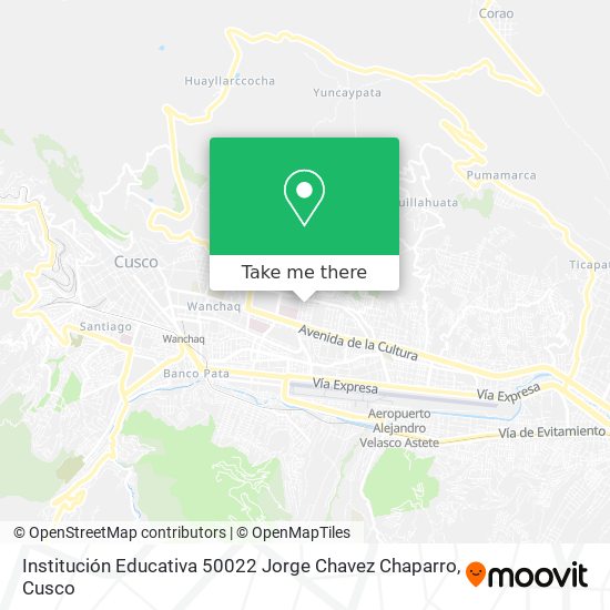 Institución Educativa 50022 Jorge Chavez Chaparro map