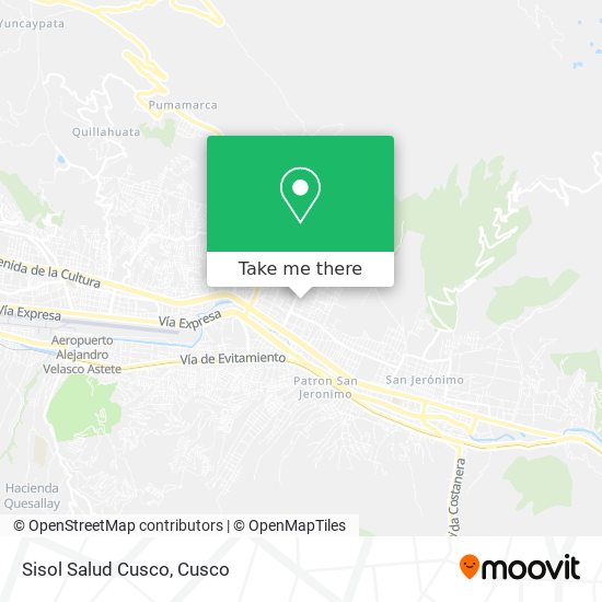 Sisol Salud Cusco map