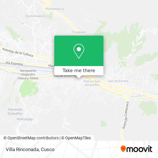Villa Rinconada map