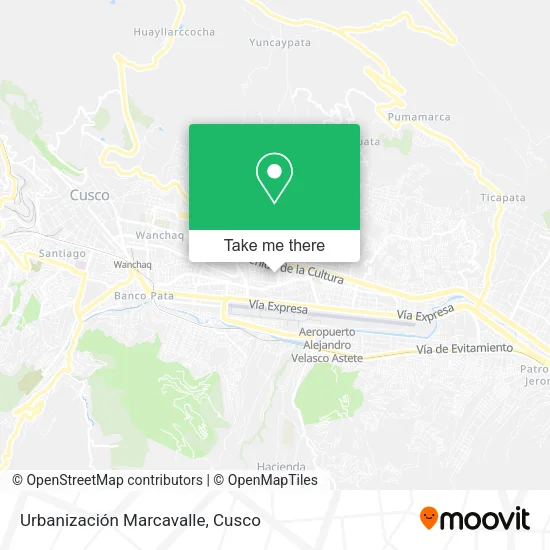 Urbanización Marcavalle map
