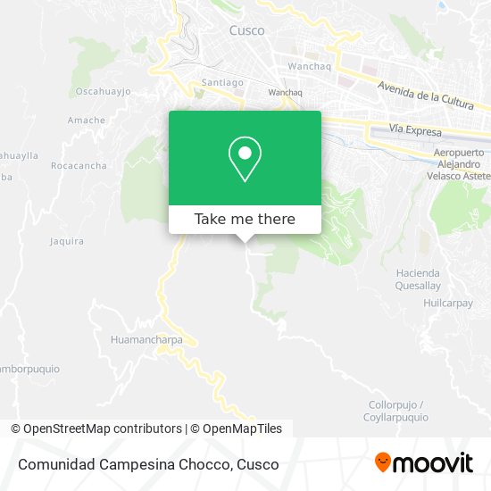 Comunidad Campesina Chocco map