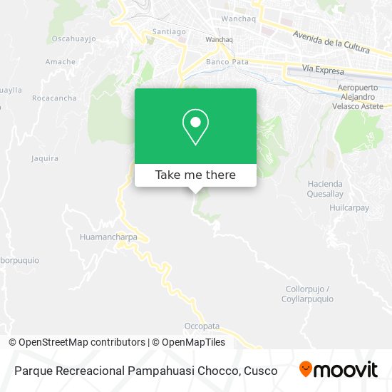 Mapa de Parque Recreacional Pampahuasi Chocco