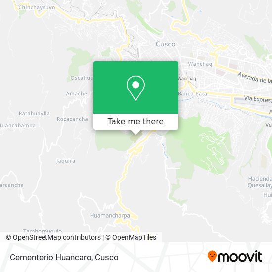 Cementerio Huancaro map