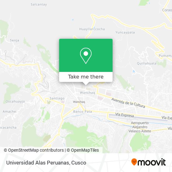 Universidad Alas Peruanas map