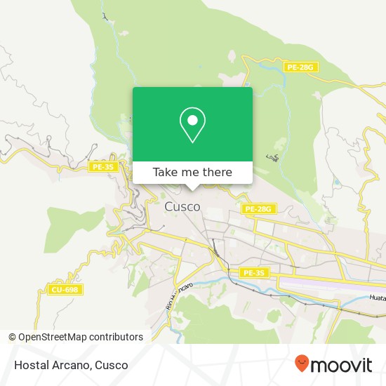 Hostal Arcano map