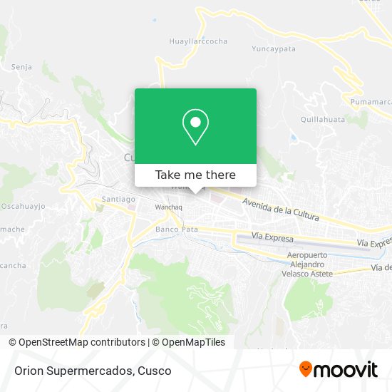 Orion Supermercados map