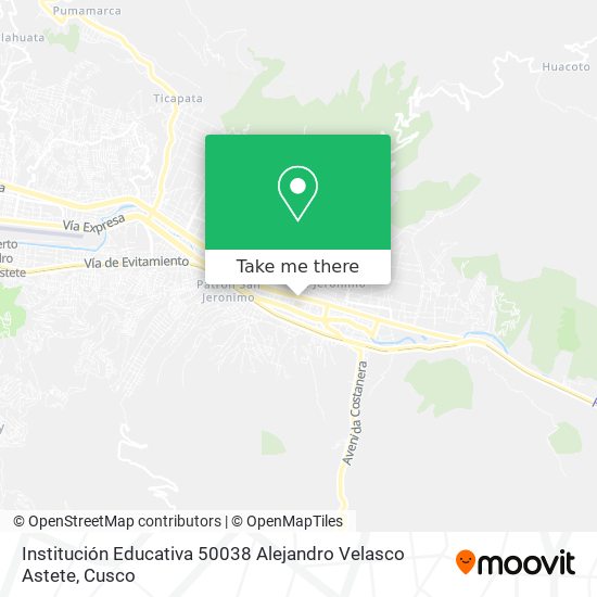 Institución Educativa 50038 Alejandro Velasco Astete map