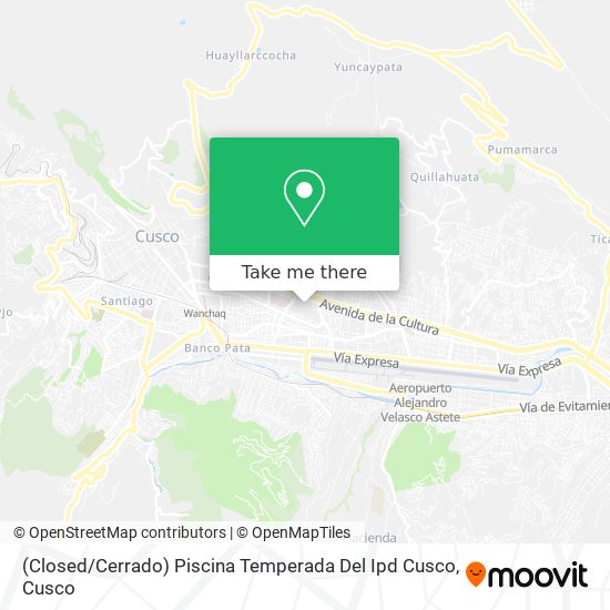 (Closed / Cerrado) Piscina Temperada Del Ipd Cusco map