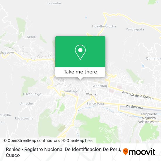 Reniec - Registro Nacional De Identificacion De Perú map
