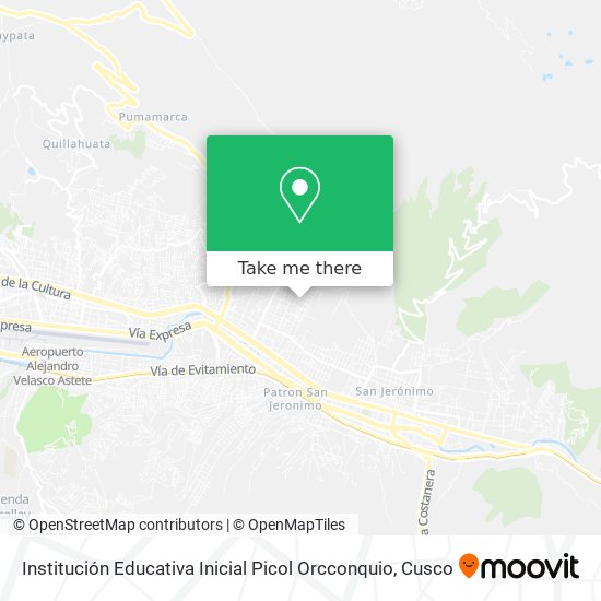 Institución Educativa Inicial Picol Orcconquio map