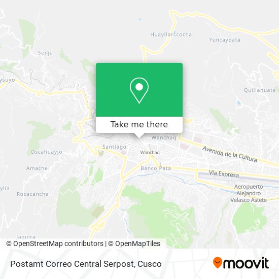 Postamt Correo Central Serpost map