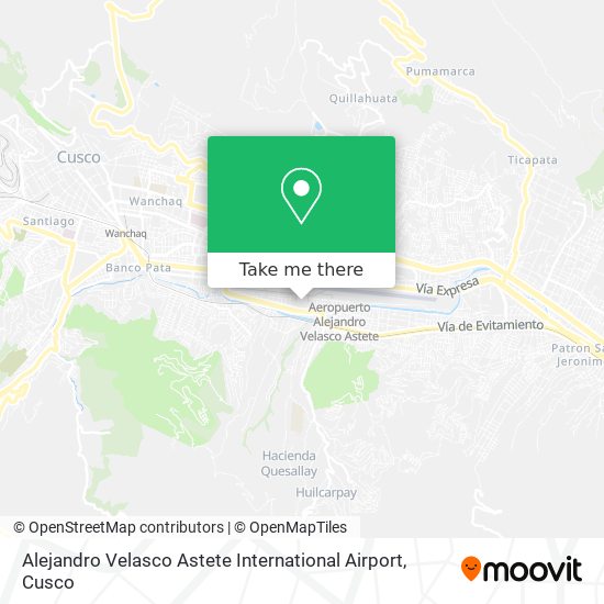 Alejandro Velasco Astete International Airport map