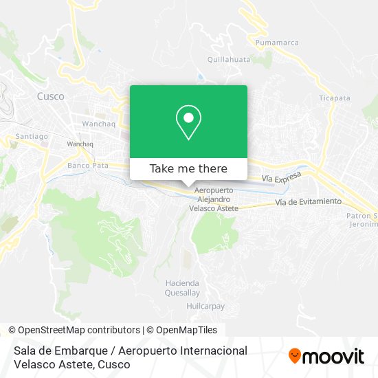Sala de Embarque / Aeropuerto Internacional Velasco Astete map