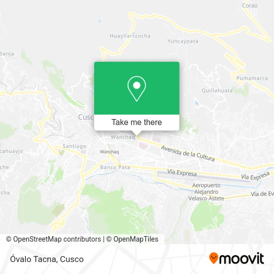 Mapa de Óvalo Tacna