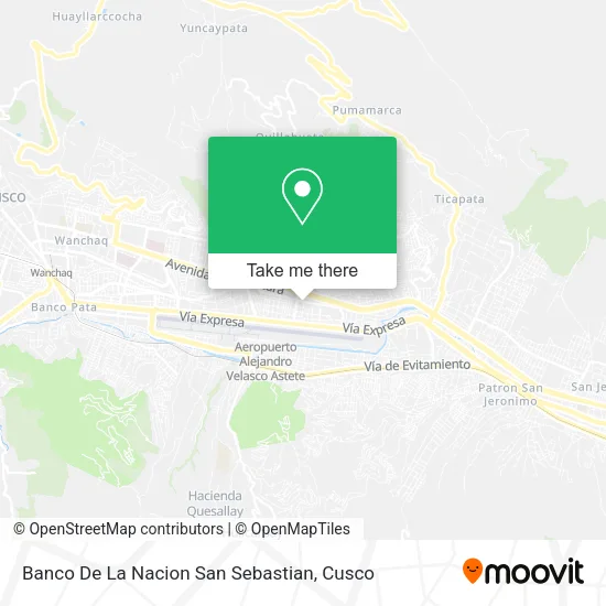 Banco De La Nacion San Sebastian map