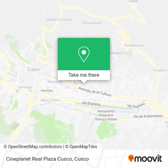 Cineplanet Real Plaza Cusco map
