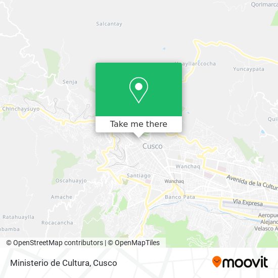 Mapa de Ministerio de Cultura
