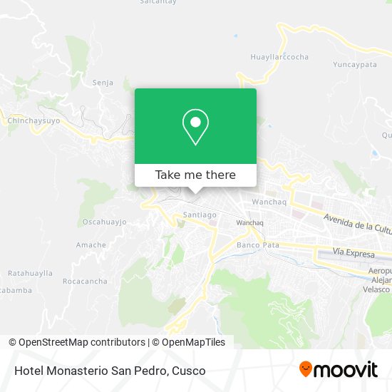 Hotel Monasterio San Pedro map