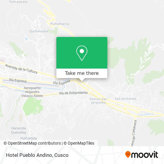 Hotel Pueblo Andino map