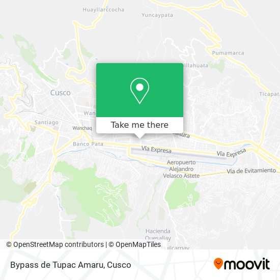 Bypass de Tupac Amaru map