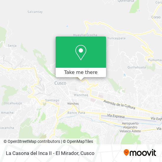 La Casona del Inca II - El Mirador map
