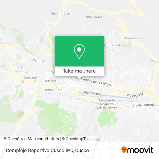 Complejo Deportivo Cusco IPD map