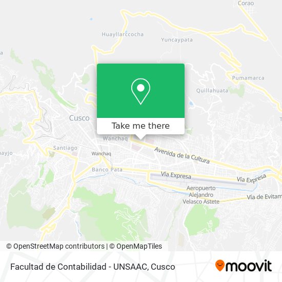 Facultad de Contabilidad - UNSAAC map