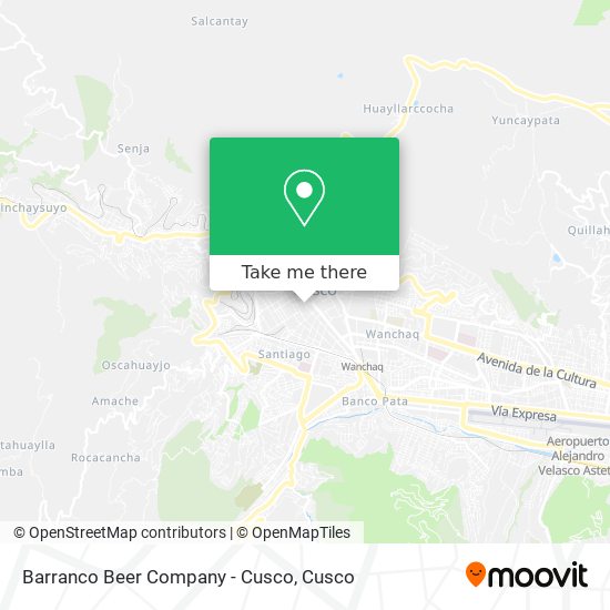 Barranco Beer Company - Cusco map