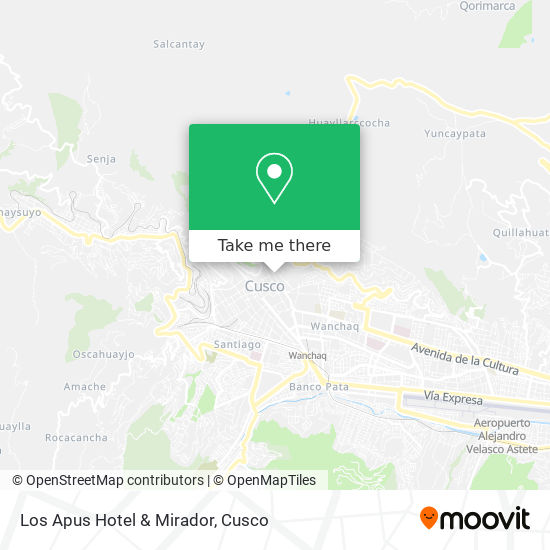 Los Apus Hotel & Mirador map