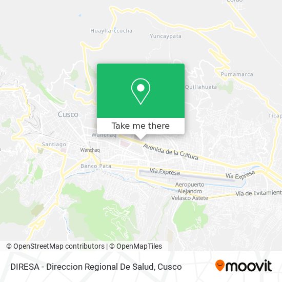 DIRESA - Direccion Regional De Salud map