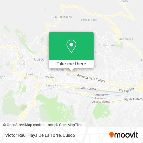 Victor Raul Haya De La Torre map