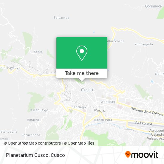 Planetarium Cusco map