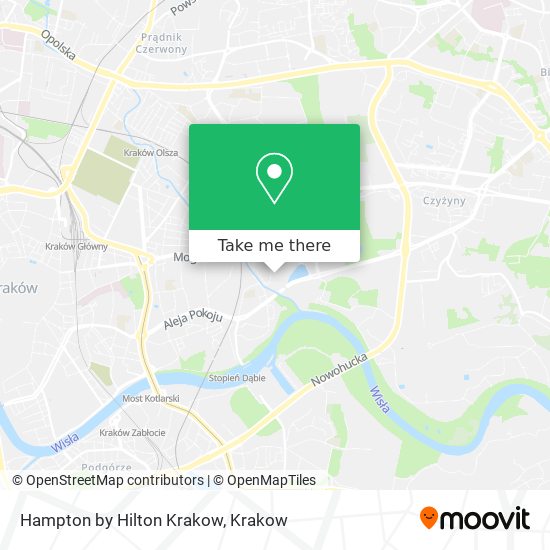 Карта Hampton by Hilton Krakow