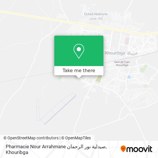 Pharmacie Nour Arrahmane صيدلية نور الرحمان map
