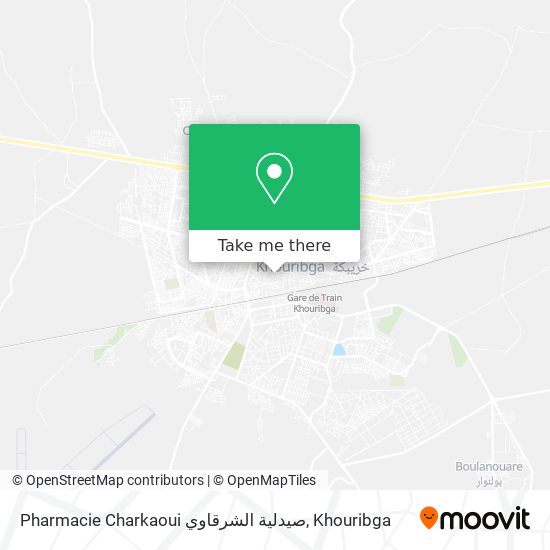 Pharmacie Charkaoui صيدلية الشرقاوي plan