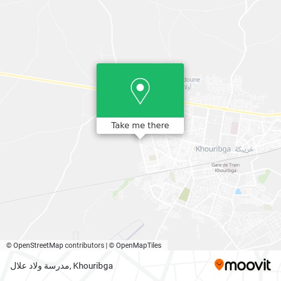 مدرسة ولاد علال map