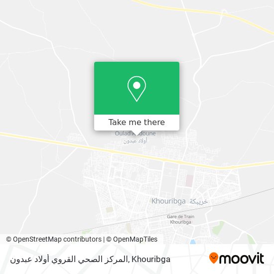 المركز الصحي القروي أولاد عبدون map