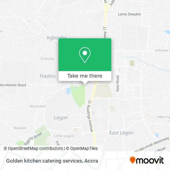 Golden kitchen catering services map