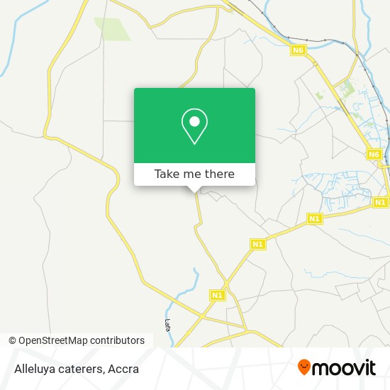 Alleluya caterers map