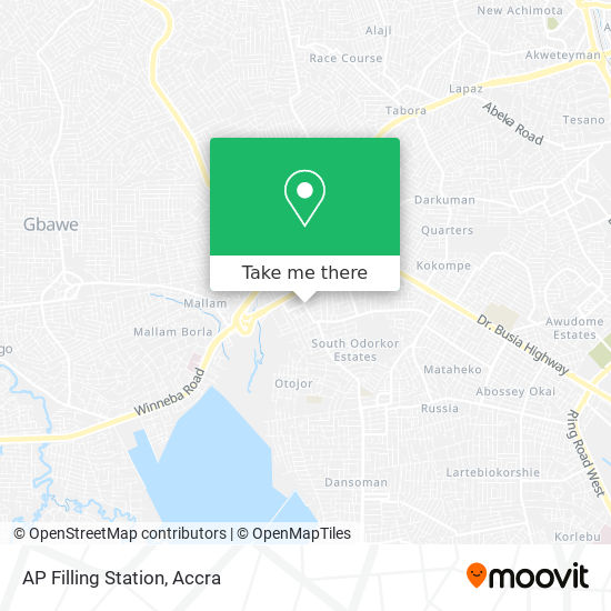 AP Filling Station map