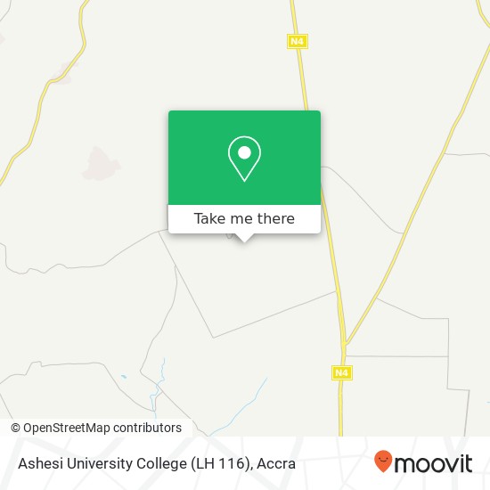 Ashesi University College (LH 116) map