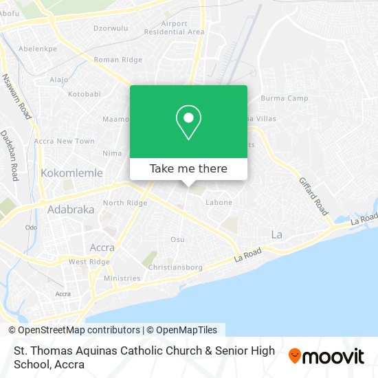 St. Thomas Aquinas Catholic Church & Senior High School map