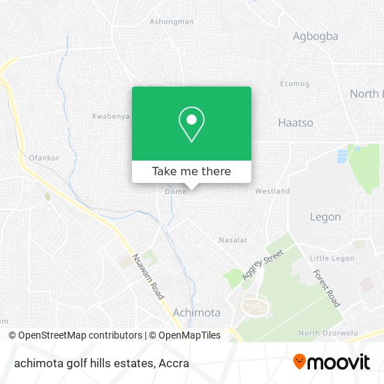 achimota golf hills estates map