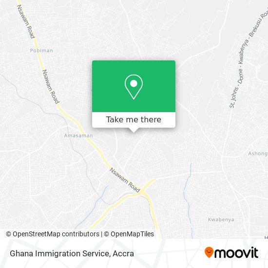 Ghana Immigration Service map