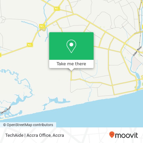 TechAide | Accra Office map