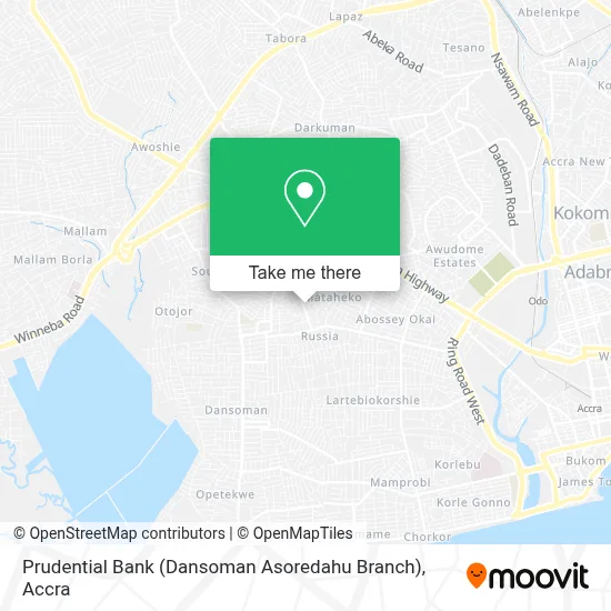 Prudential Bank (Dansoman Asoredahu Branch) map