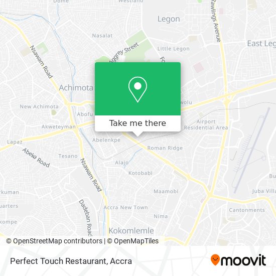 Perfect Touch Restaurant map