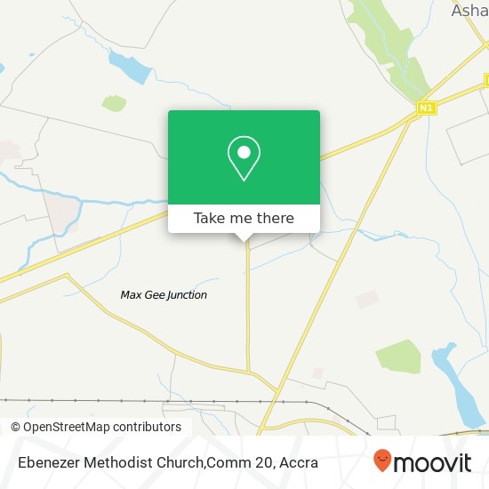 Ebenezer Methodist Church,Comm 20 map